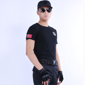 黑色T恤干练教练安保服LSB012款