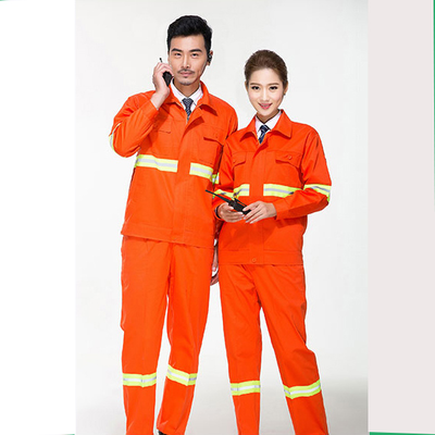 长袖橙色船坞反光其他行业标志性工作服LSCF006