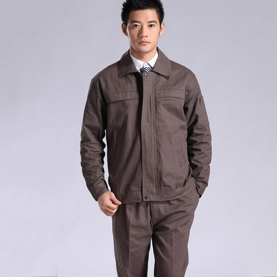 灰色长袖厚款保暖工作服LSCF010款