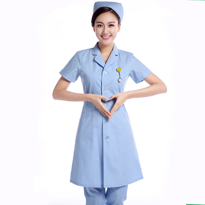 蓝色夏季裙装可爱护士服LSY006款