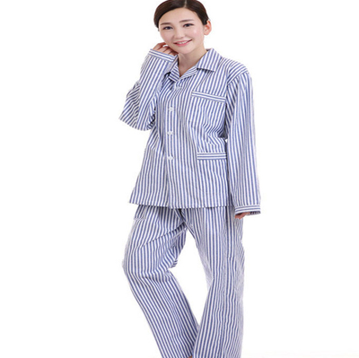 条纹纯棉病员服套装LSY010款
