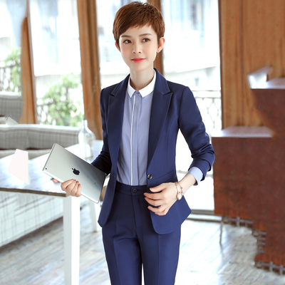 女士职业上班休闲西装套装1014款