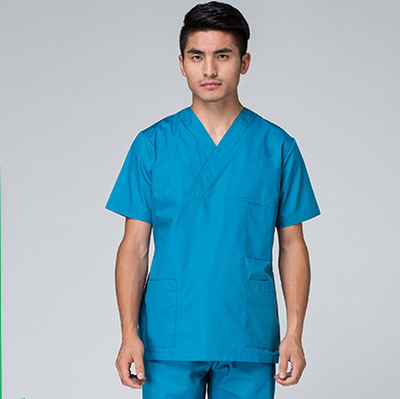 男装短袖夏季挺阔洗手服LSY011款